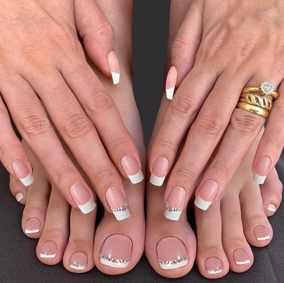 Floor to Toe Nude Nails That Flawless